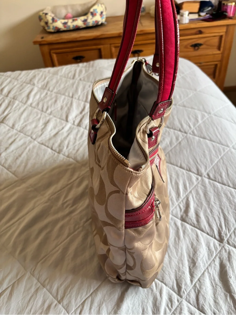Coach canvas tote